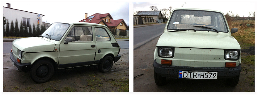 oldtimer przed naprawą maluch fiat